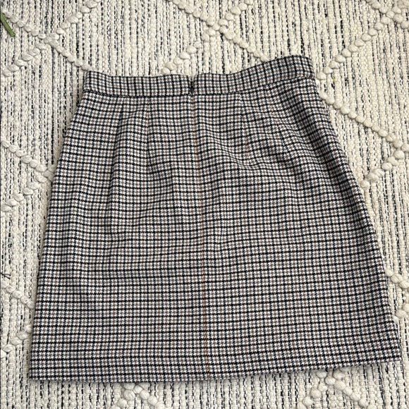 Petite Brushed Check Button Wrap A-Line Skirt - Picture 13 of 13